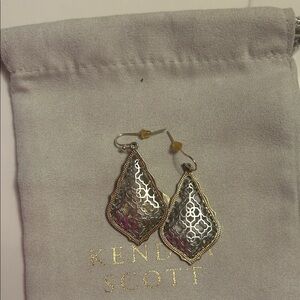 Kendra Scott Gold and Silver Filigree Earrings